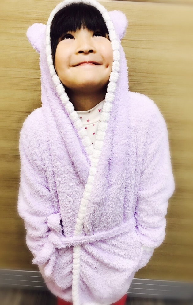 Kid's Piping Hooded Bathrobe 6~10years 1