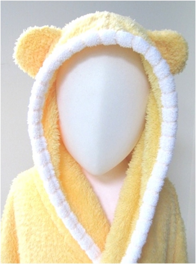 Baby Piping Hooded Bathrobe 2~5years 4