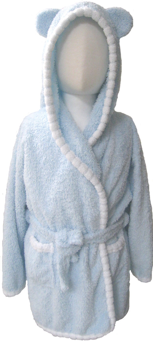 Baby Piping Hooded Bathrobe 2~5years 2